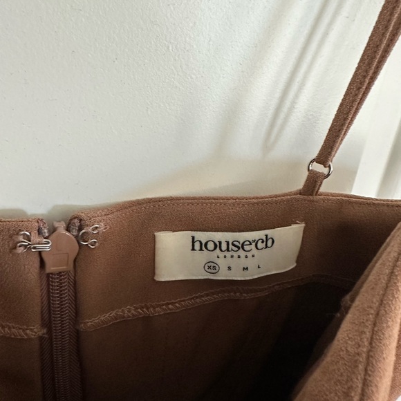 House of CB “Jaida” Maxi Slit Dress in Brown - Picture 4 of 4